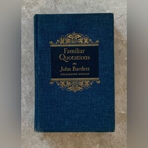Familiar Quotations John Bartlett 8th Print Hardcover Little Brown & Company ~